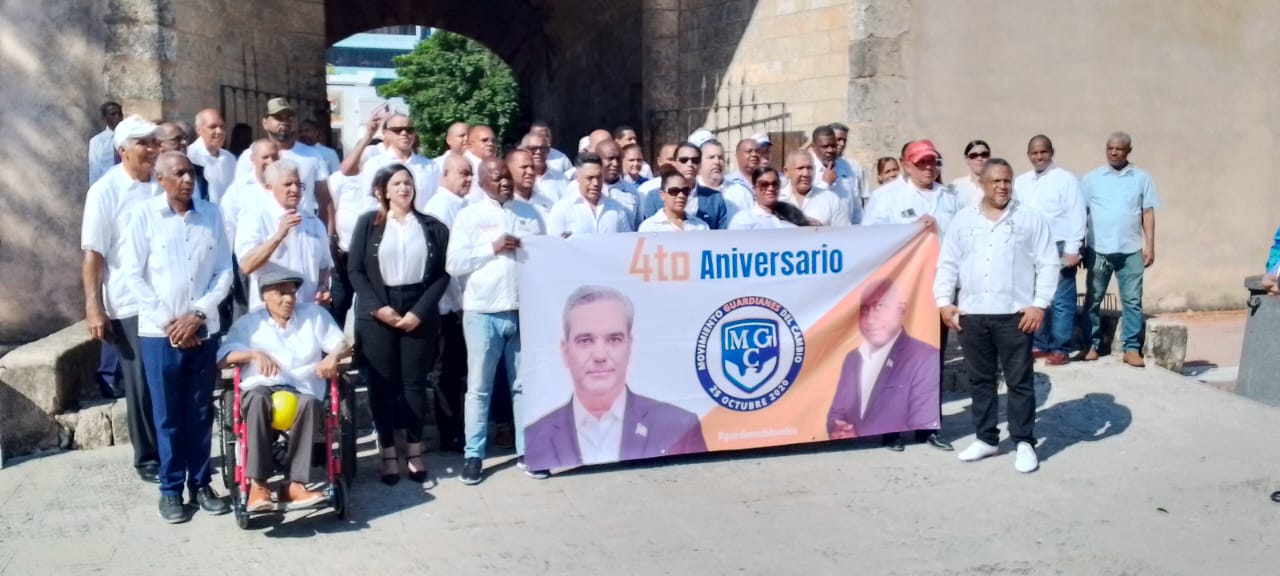 Movimiento Guardianes del Cambio celebra 4 años de respaldo al presidente Luis Abinader